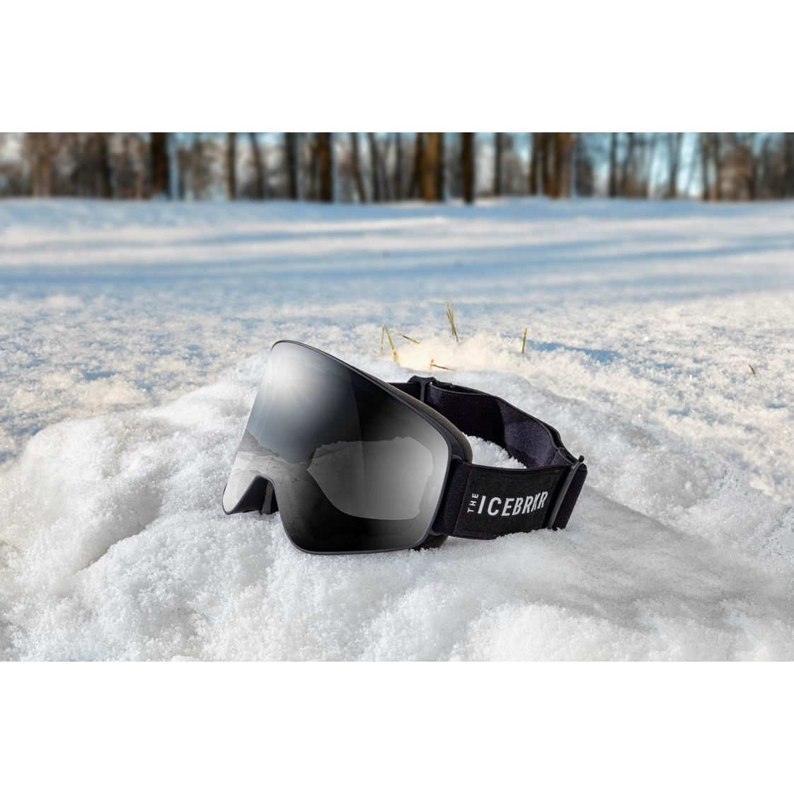  Ski Goggles	 -  bonetech ICEBRKR Black Silver Mirror